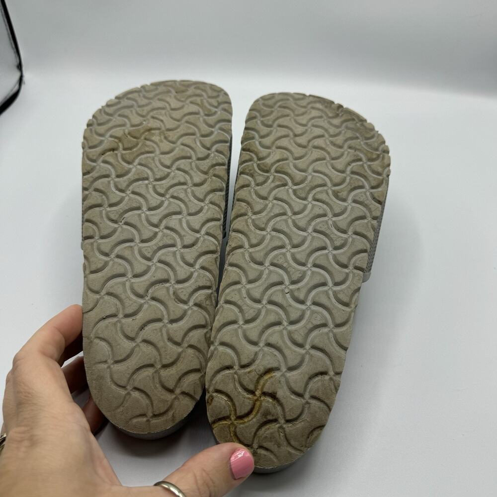 Birkenstock Barbados Eva Size M10 W12 EU43 Slide On Silver Comfort Sandals - Picture 5 of 10